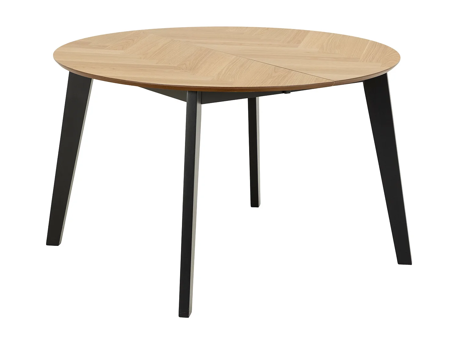 Stół okrągły rozkładany 120-198 cm Herringbone