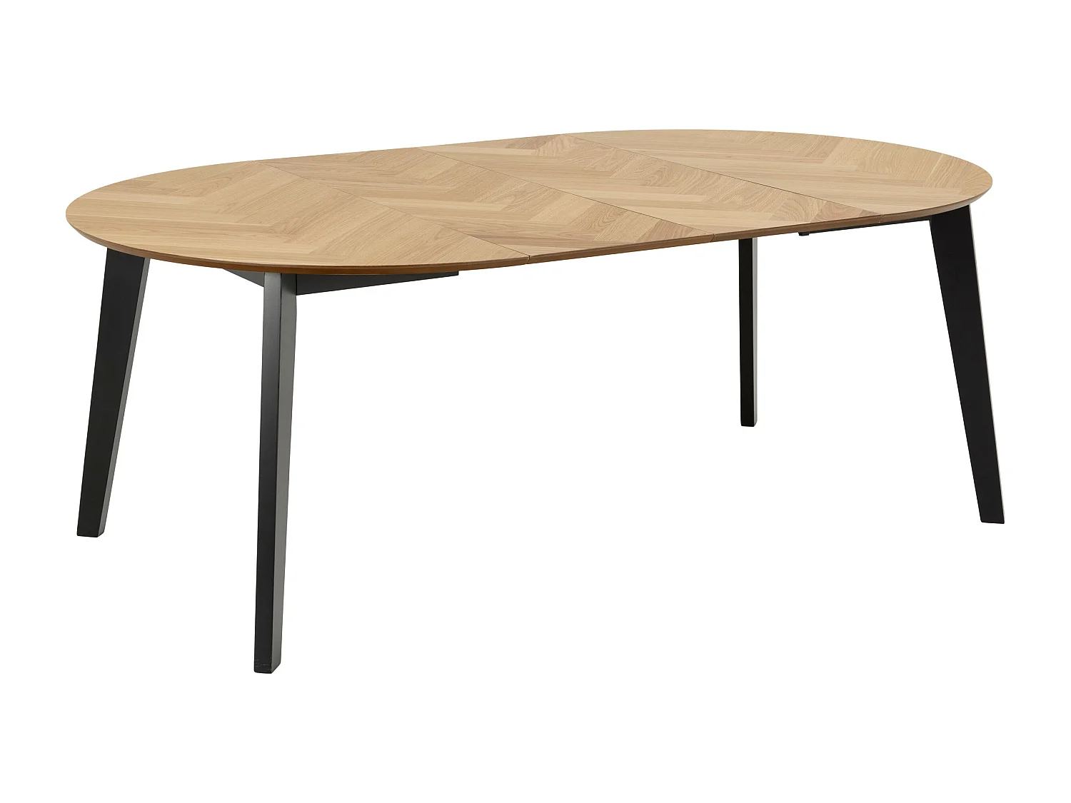 Stół okrągły rozkładany 120-198 cm Herringbone