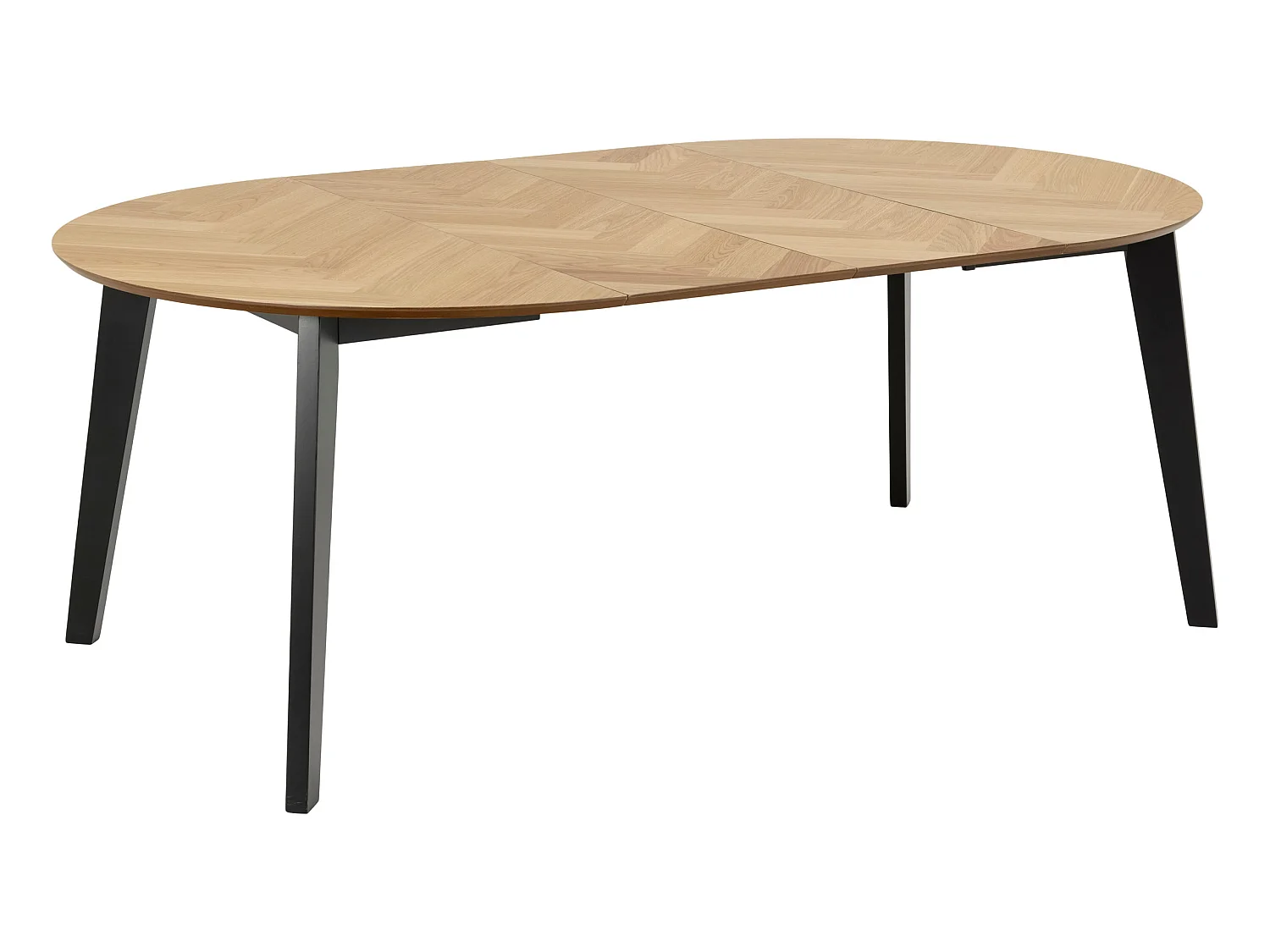 Stół okrągły rozkładany 120-198 cm Herringbone
