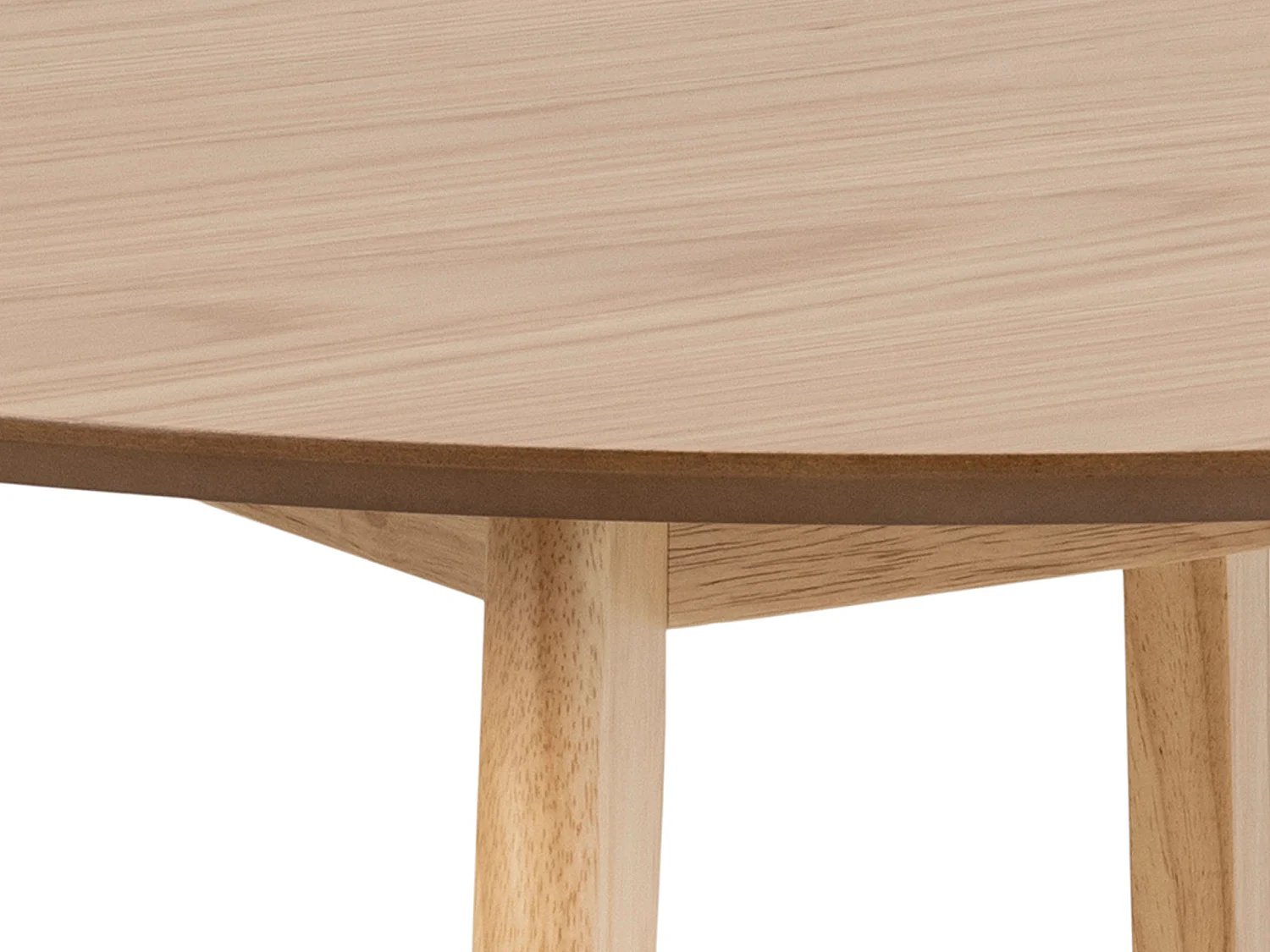 Stół okrągły 105 cm Lumo, kolor dębowy lakierowany