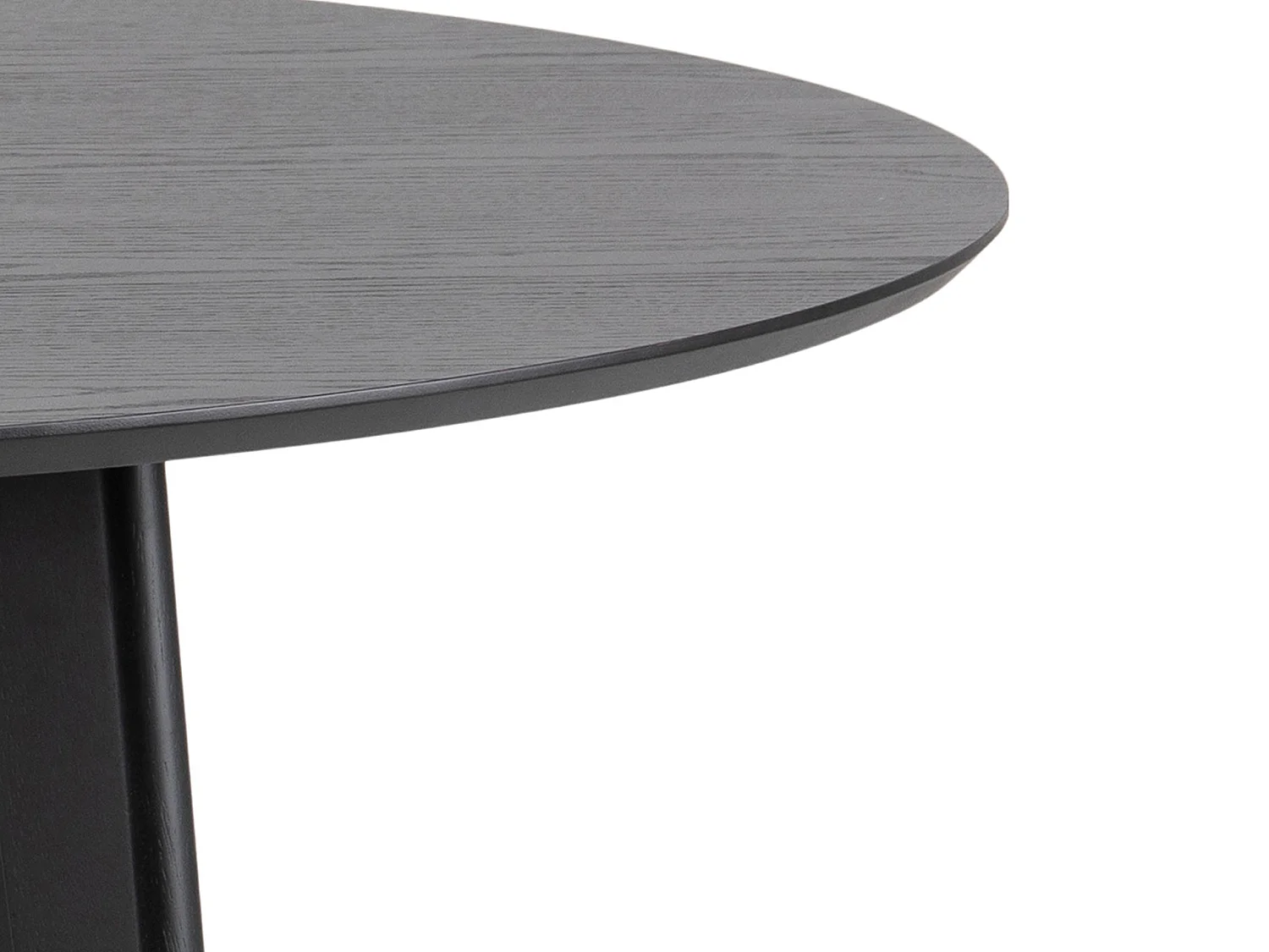 Stół okrągły Lumo 140 cm – styl skandynawski, kolor czarny matowy