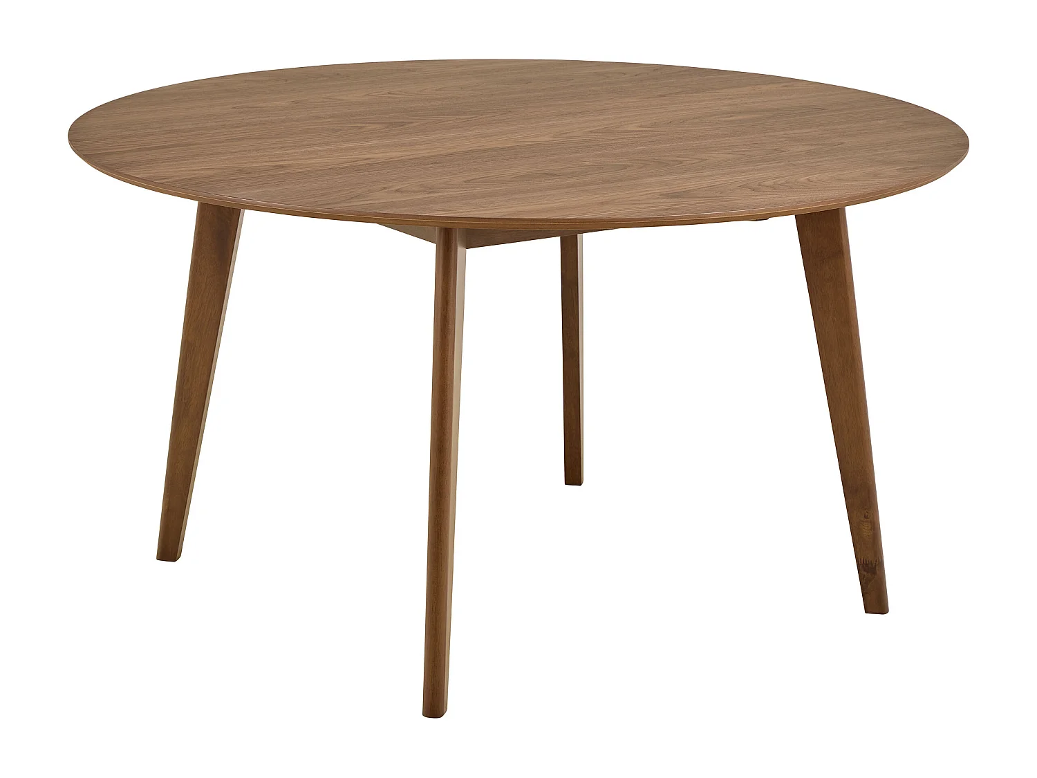 Stół okrągły Lumo 140 cm – styl skandynawski - orzech