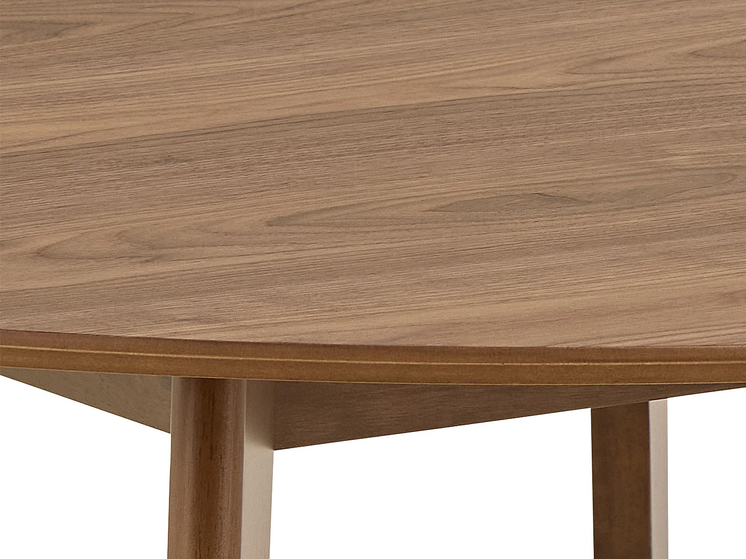 Stół okrągły Lumo 140 cm – styl skandynawski - orzech