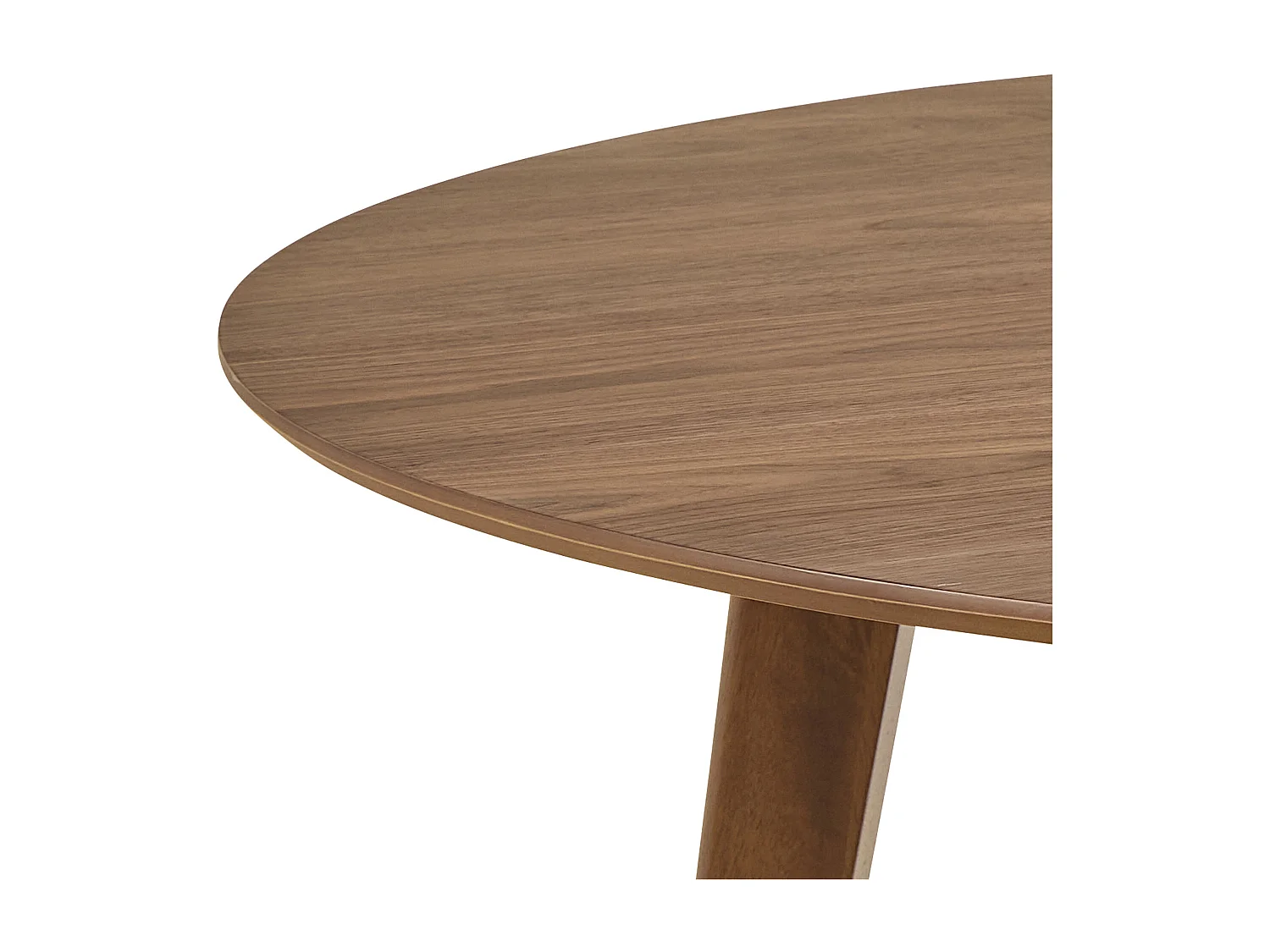 Stół okrągły Lumo 140 cm – styl skandynawski - orzech