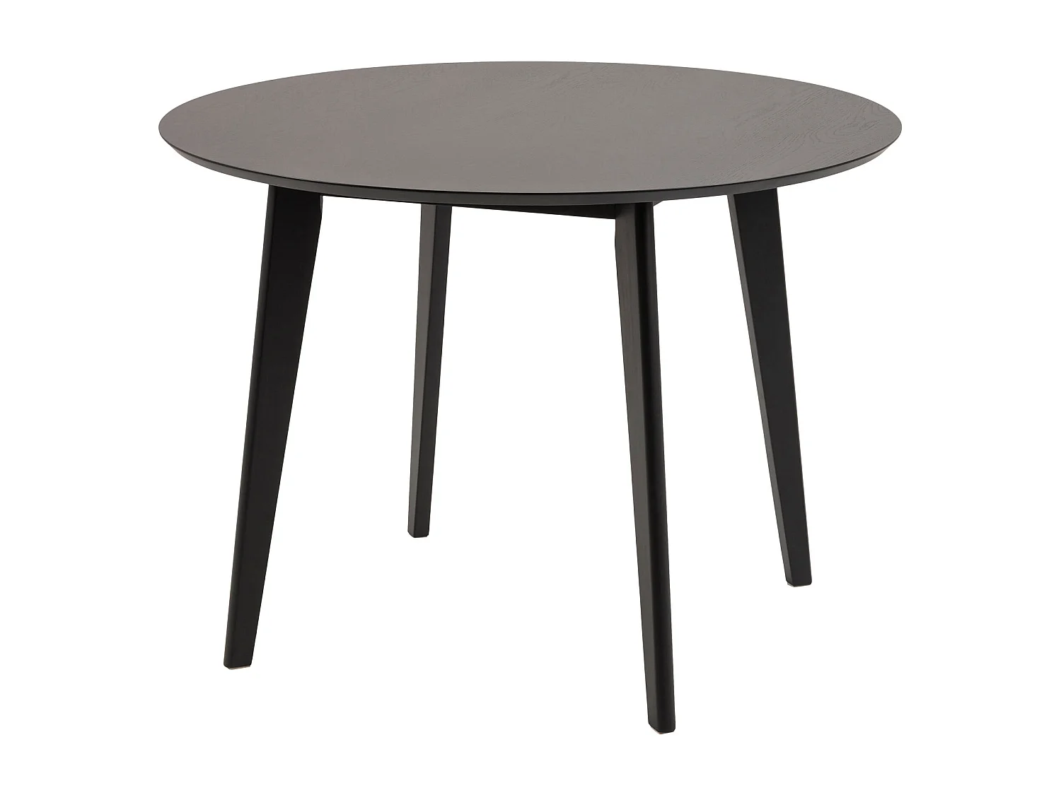 Table ronde 105 cm Lumo, couleur noire