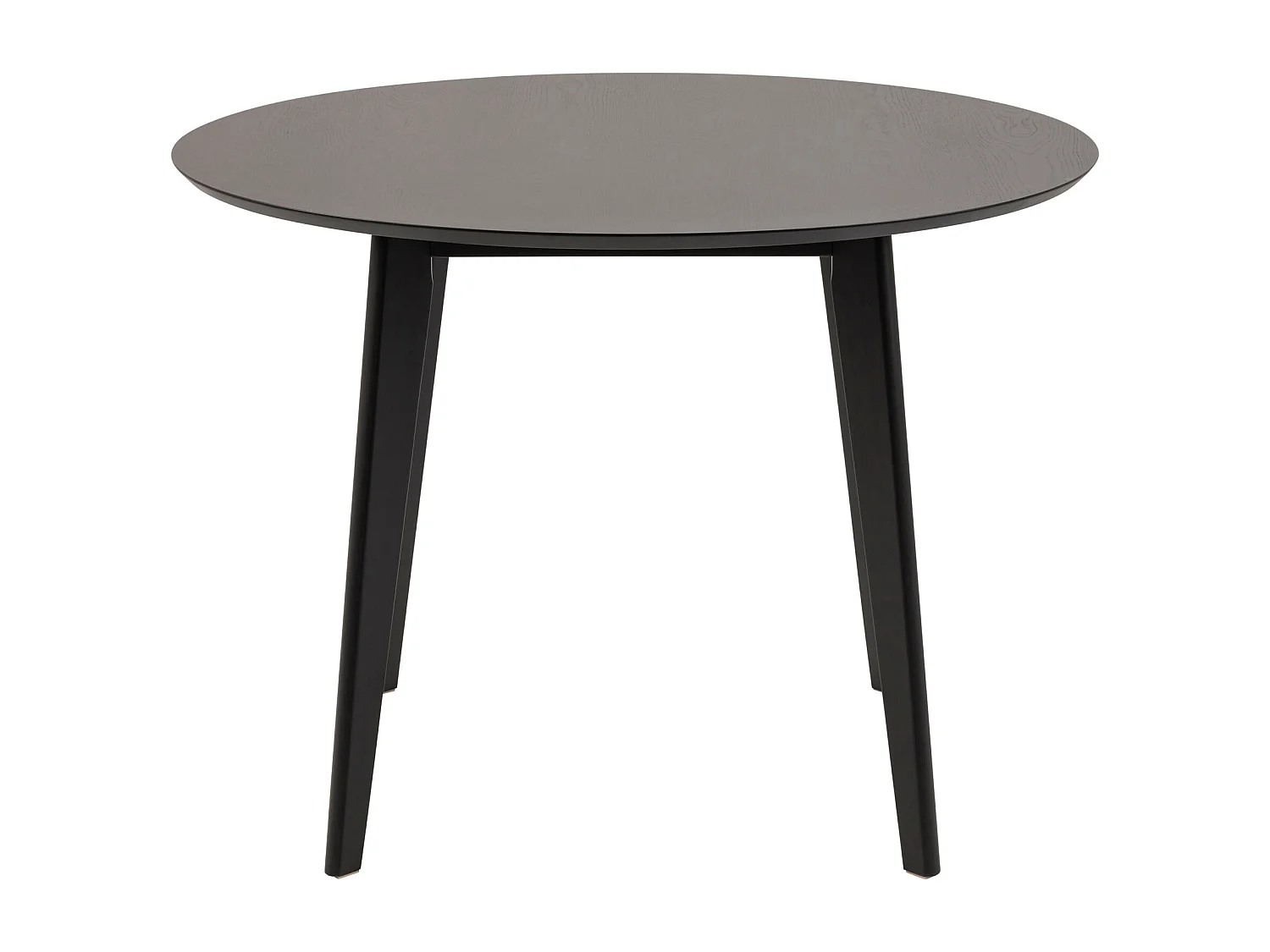Table ronde 105 cm Lumo, couleur noire