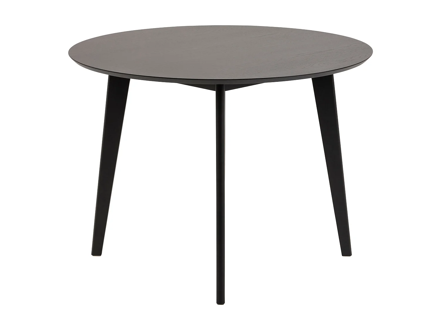 Table ronde 105 cm Lumo, couleur noire
