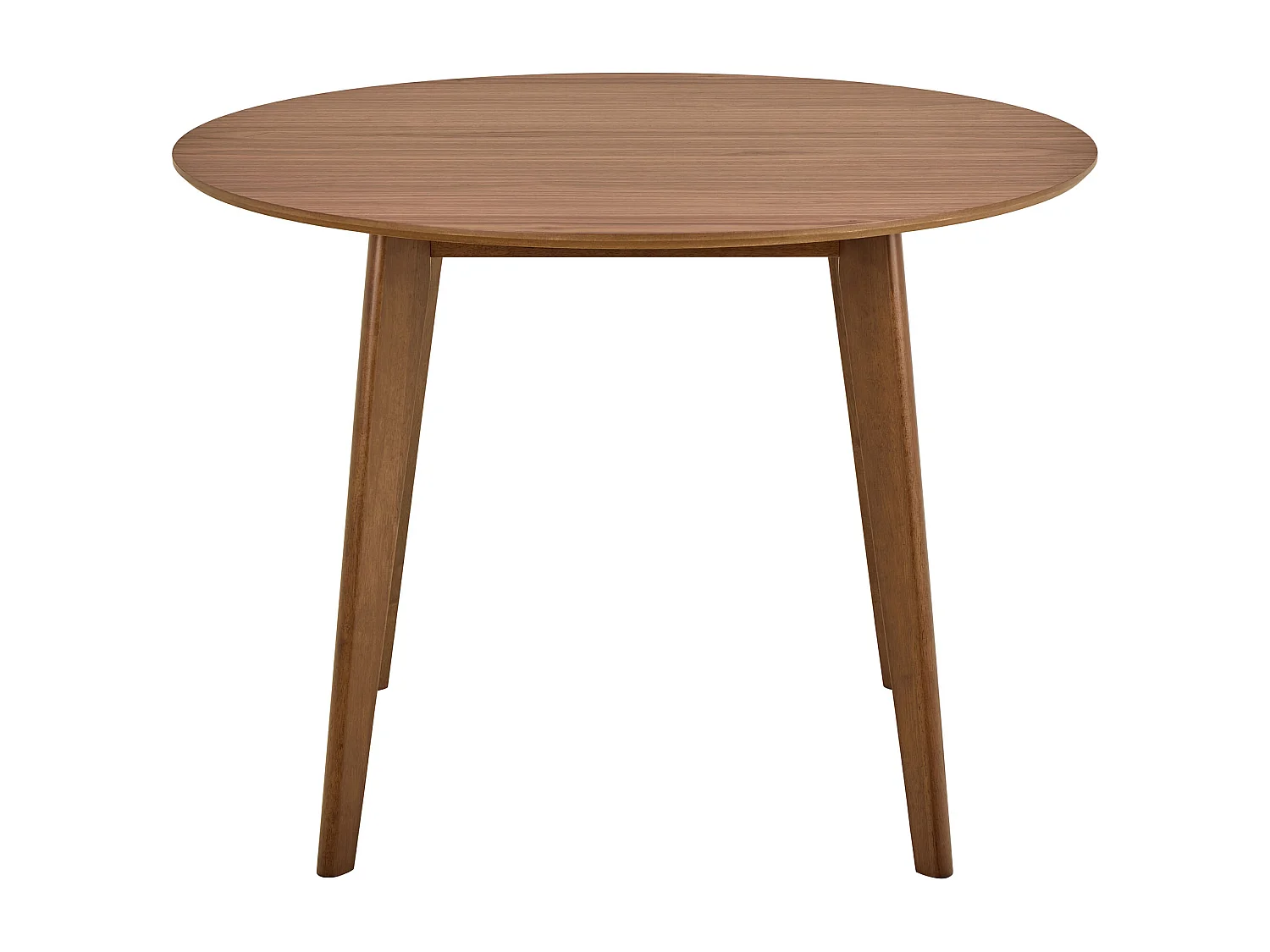 Stół okrągły 105 cm Lumo, kolor orzech włoski lakierowany