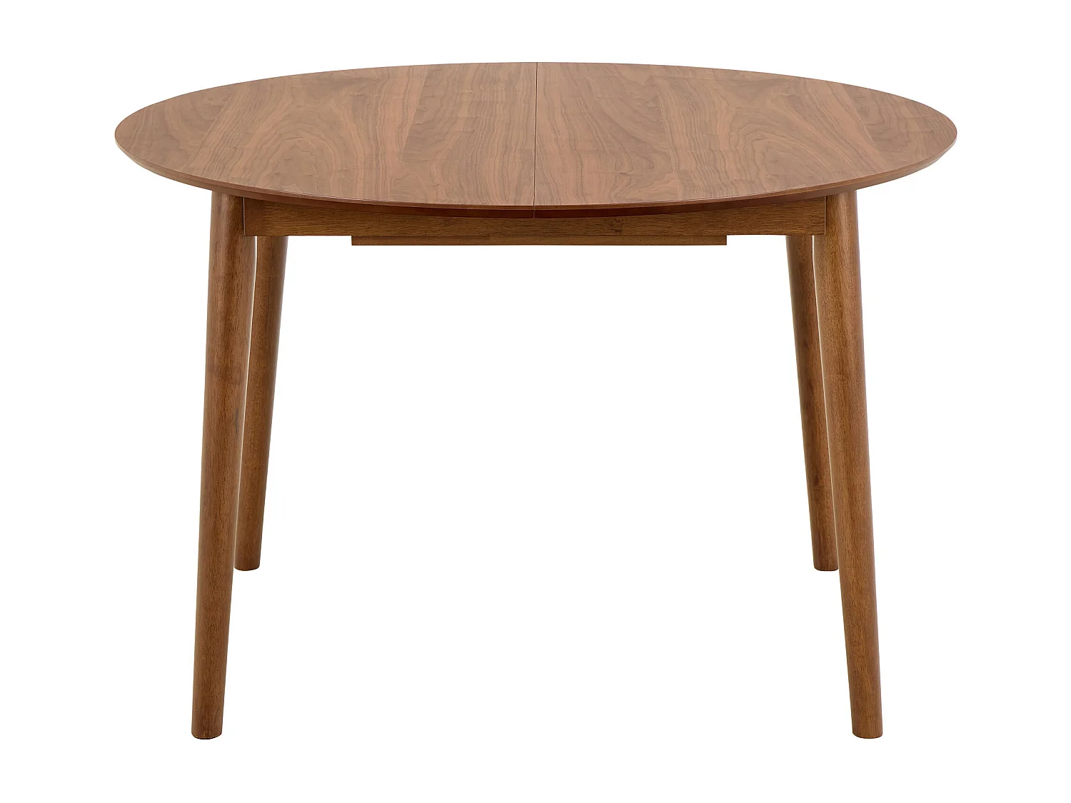 Stół okrągły rozkładany 115-154 cm Firenze, kolor orzech włoski lakierowany