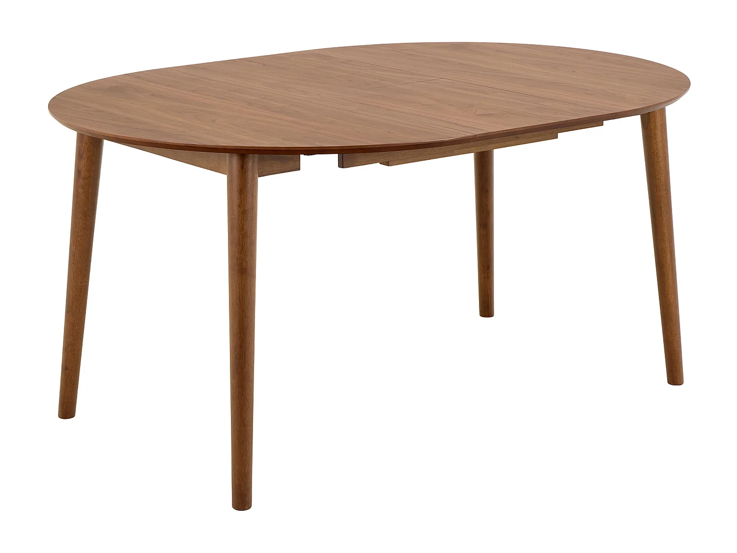 Stół okrągły rozkładany 115-154 cm Firenze, kolor orzech włoski lakierowany