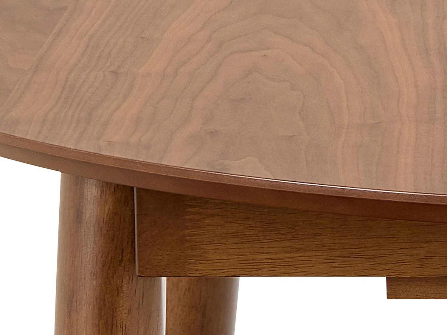 Stół okrągły rozkładany 115-154 cm Firenze, kolor orzech włoski lakierowany