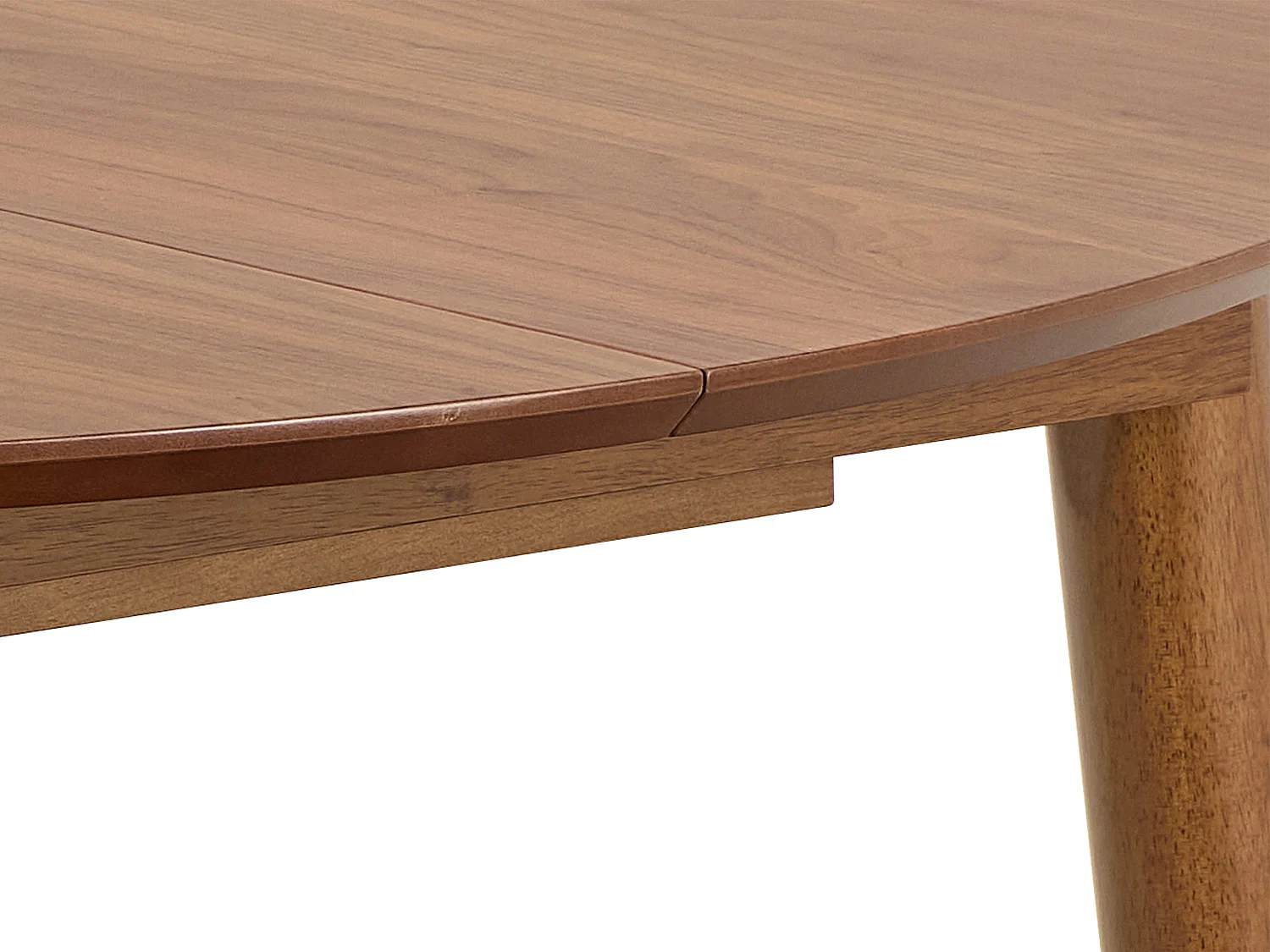 Stół okrągły rozkładany 115-154 cm Firenze, kolor orzech włoski lakierowany