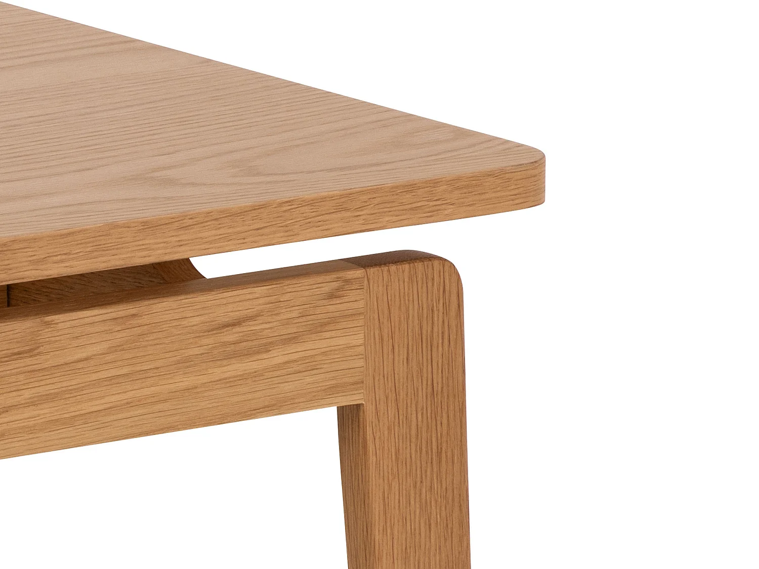 Ława Lokka wood 80x80 cm, kolor Oak lacquered