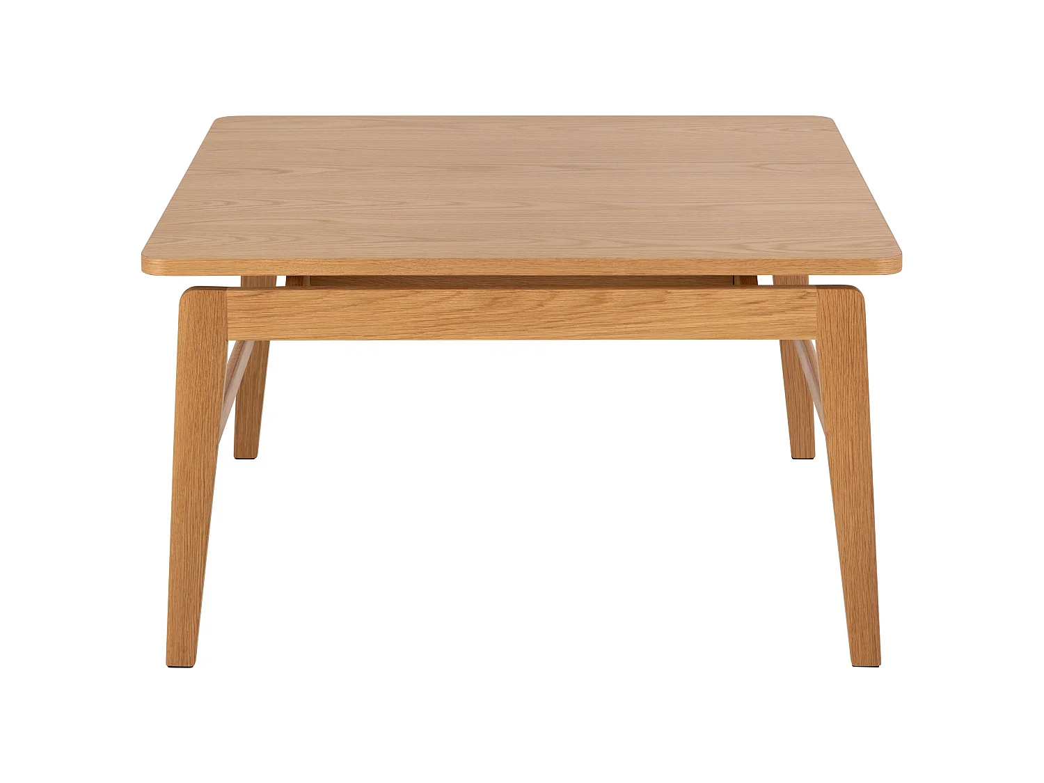 Ława Lokka wood 80x80 cm, kolor Oak lacquered