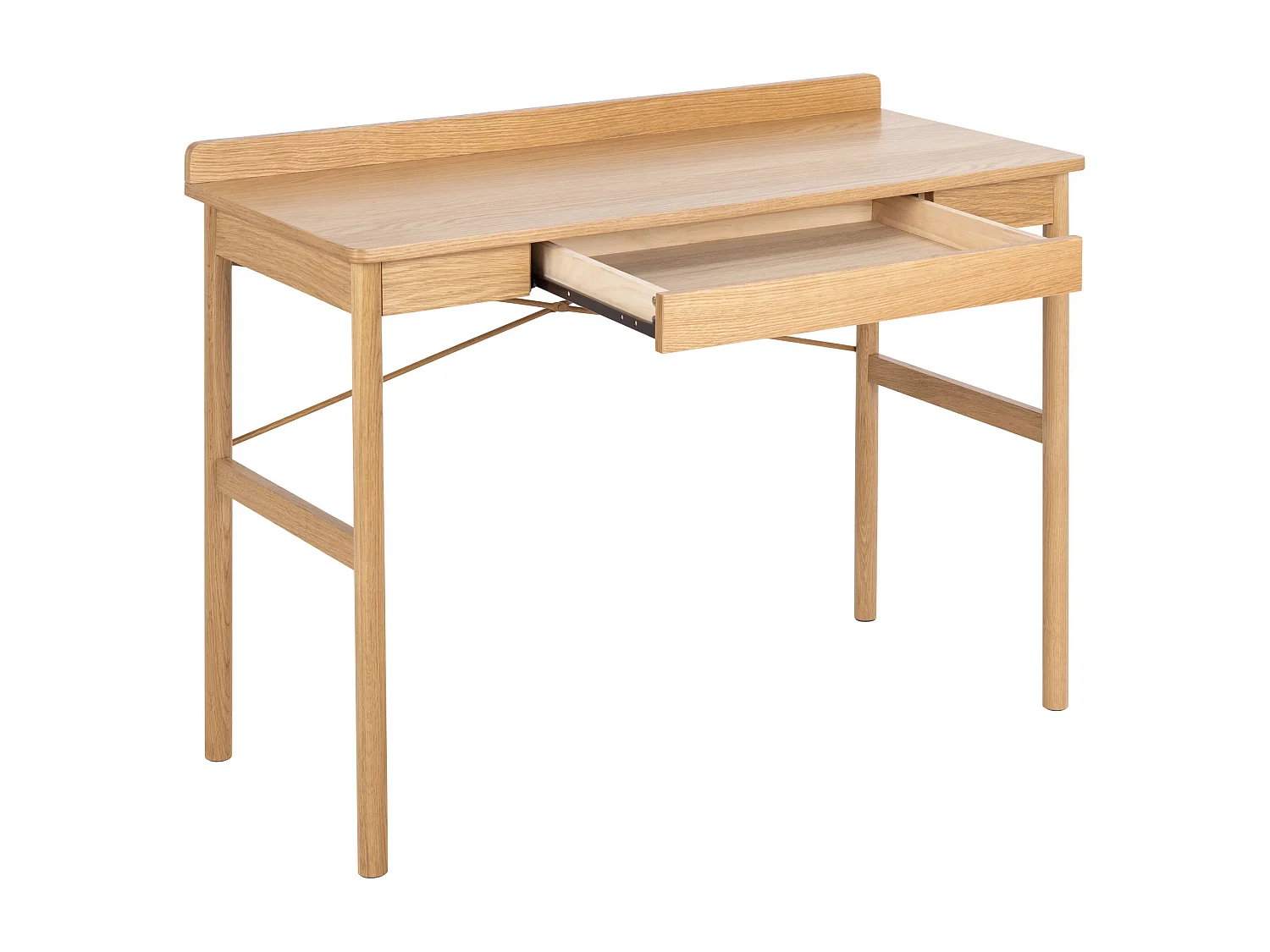 Biurko Focus 110 cm z szufladą, kolor Oak lacquered