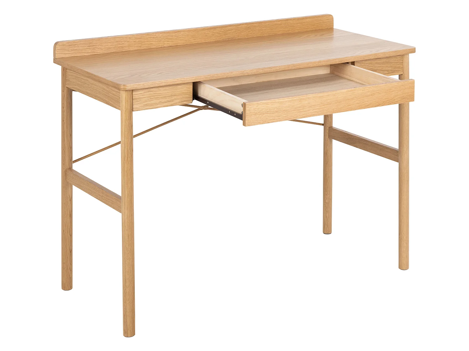 Bureau Focus 110 cm avec tiroir, couleur Oak lacquered