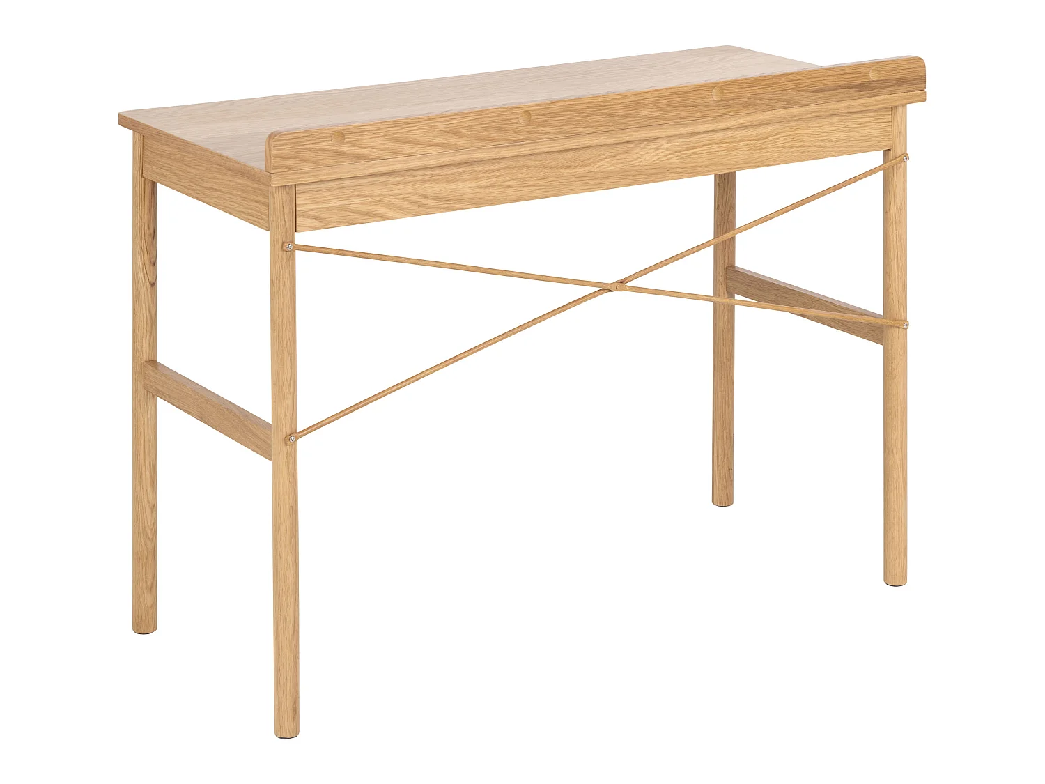 Bureau Focus 110 cm avec tiroir, couleur Oak lacquered
