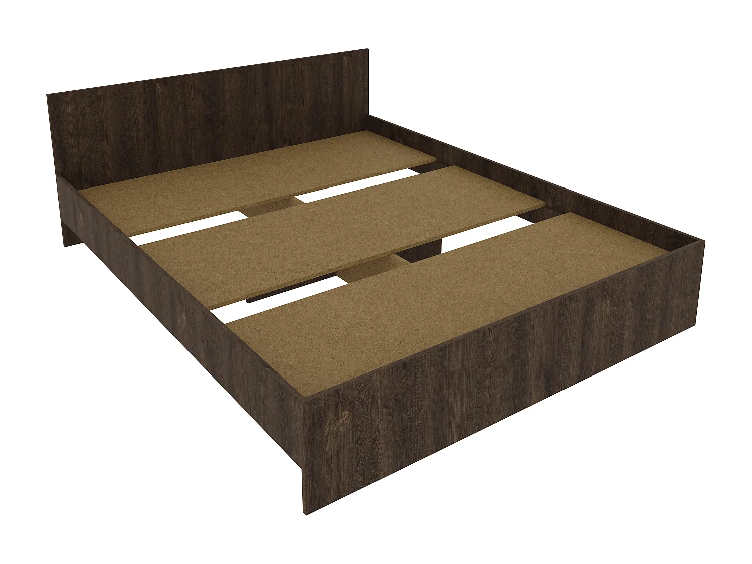 Bed Remi, 200 x 160 cm, schuimmatras inbegrepen, Brons eiken