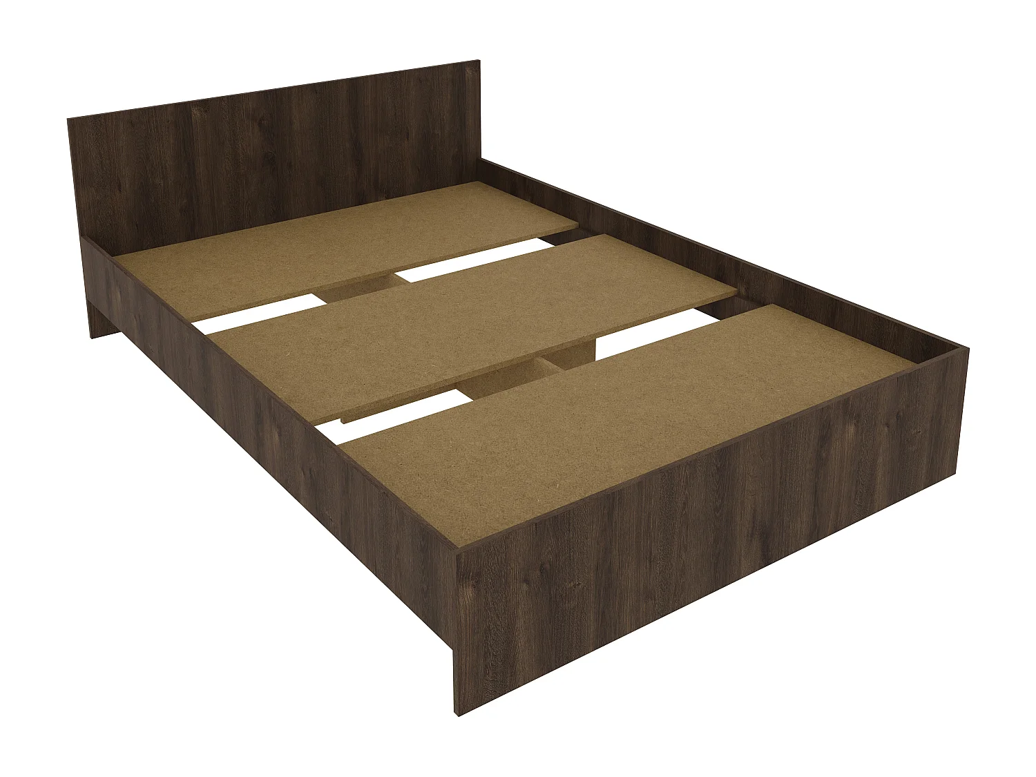 Bed Remi, 200 x 140 cm, schuimmatras inbegrepen, Brons eiken
