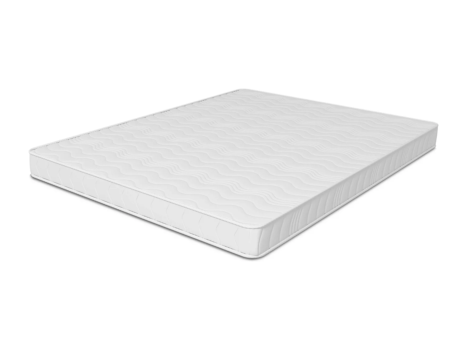 Cama haaus Malmo 200x140 cm com colchão de espuma incluído, Carvalho Artisan / Argila