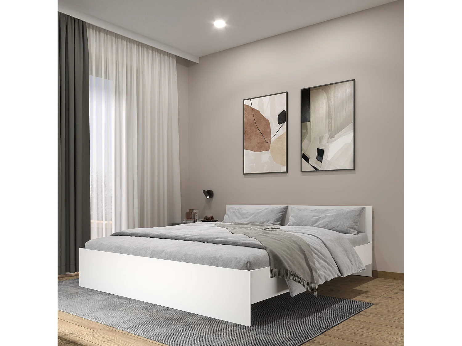 Cama haaus Remi 180x200 cm branco