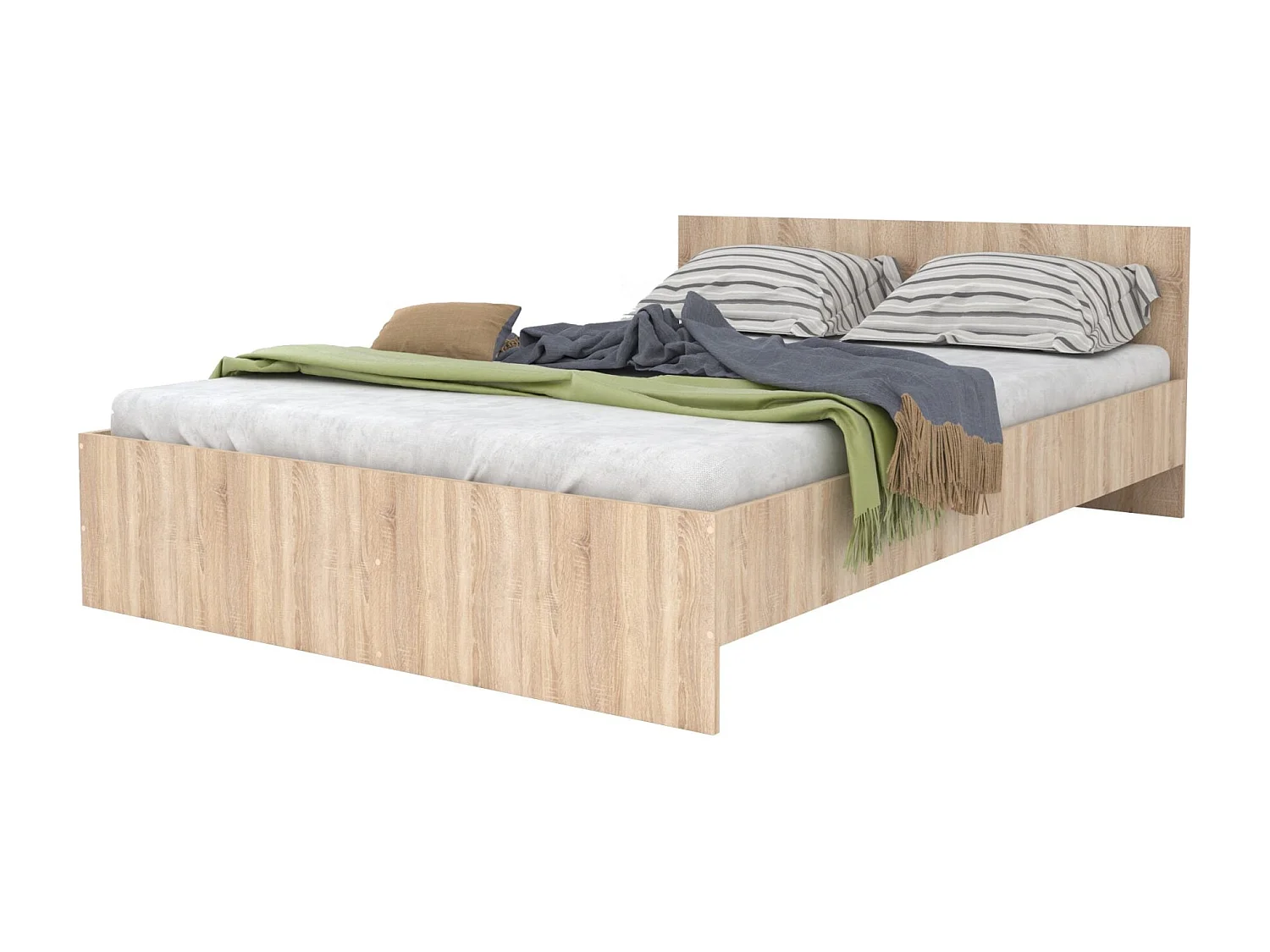 Cama haaus Remi 140x200 cm roble Sonoma