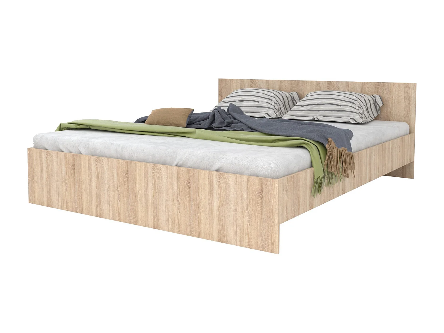 Lit haaus Remi 160x200 cm chêne Sonoma