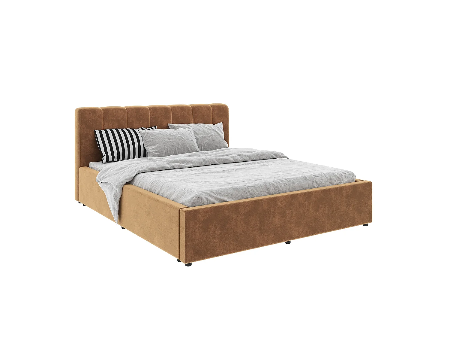 Cama estofada Almo haaus, 200 x 140 cm, Bege