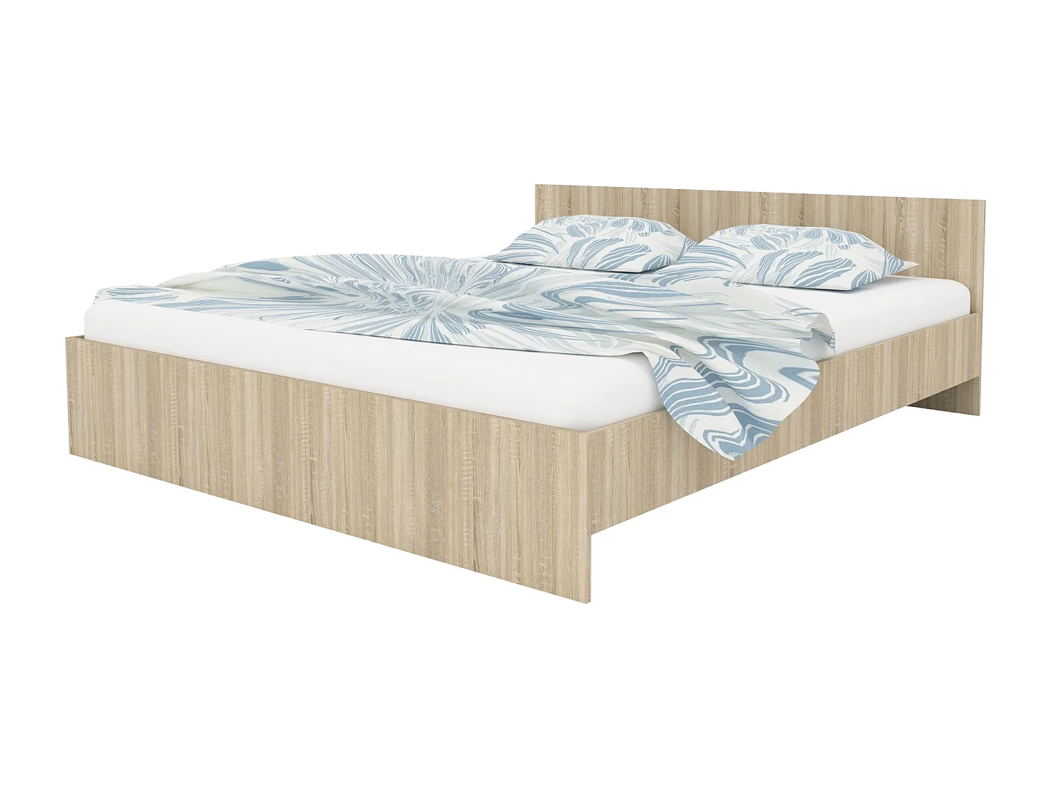Bed Remi, 200 x 180 cm, Sonoma eiken
