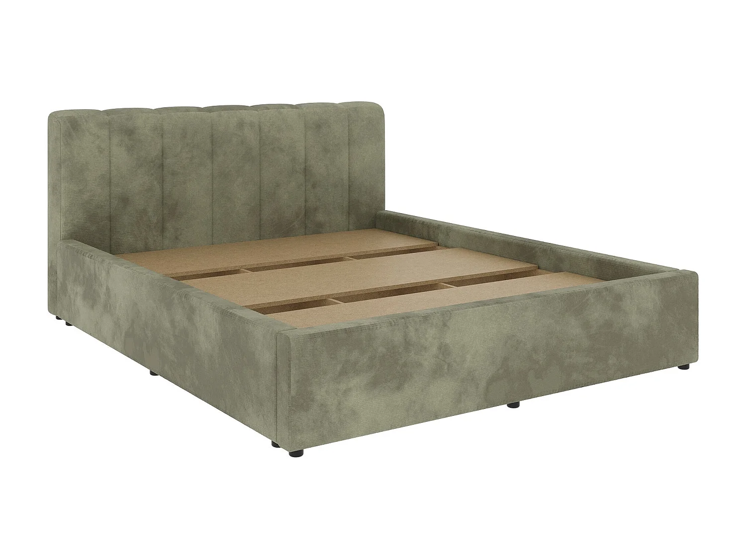Cama estofada Almo haaus, 200 x 160 cm, Caqui