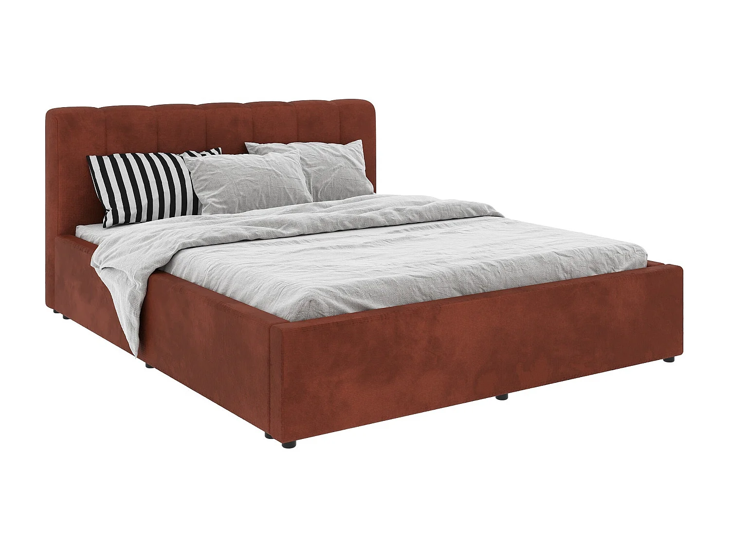 Letto imbottito Almo haaus, 200 x 140 cm, Caramello