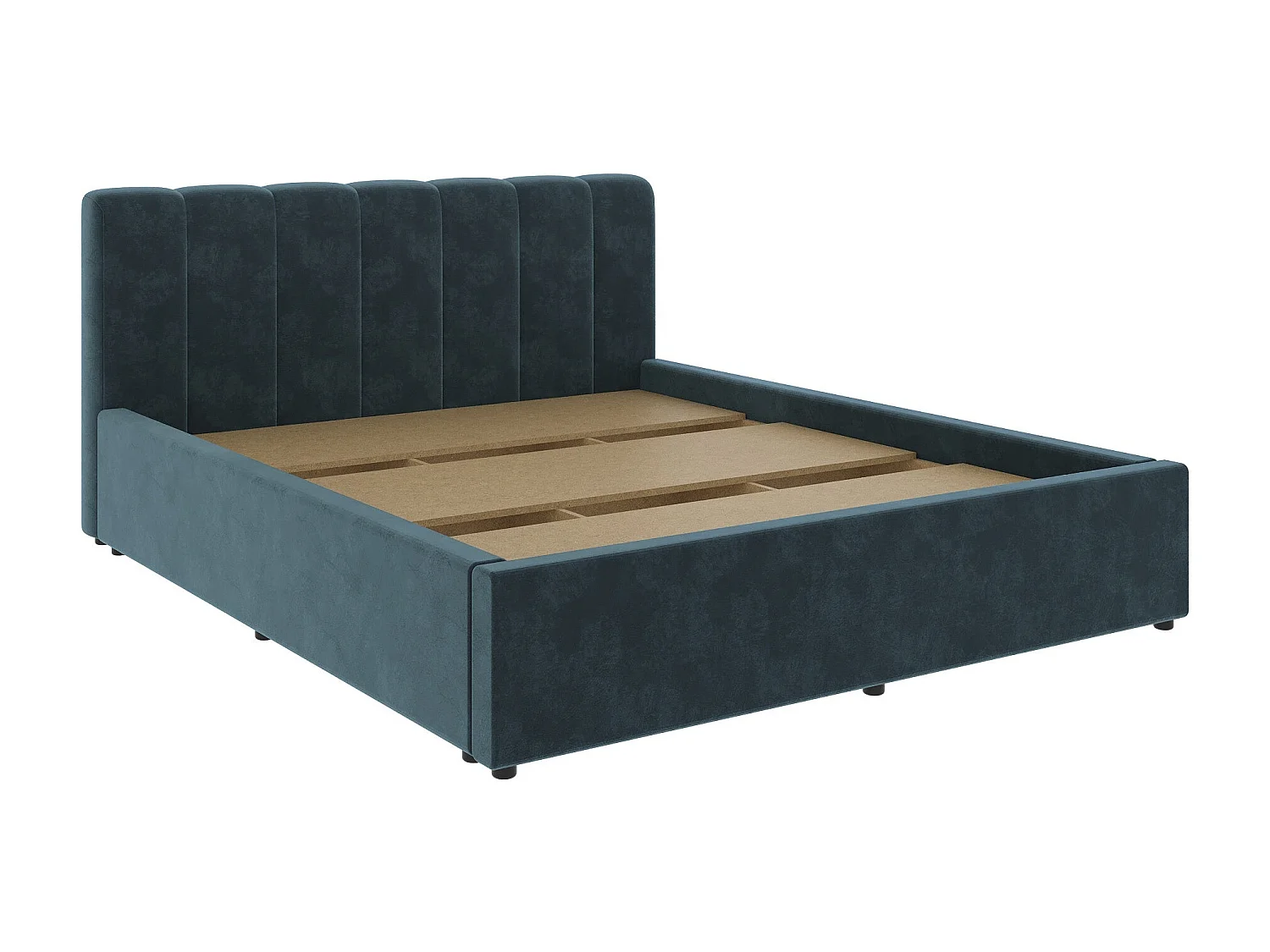 Cama estofada Almo haaus, 200 x 160 cm, Azul