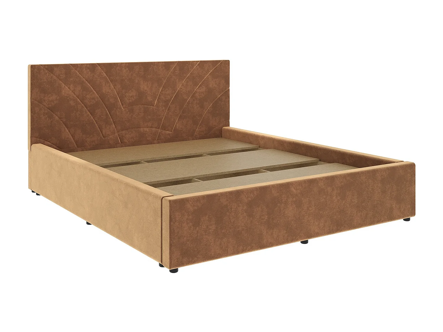 Lit tapissé Fargo haaus, 200 x 160 cm, Beige