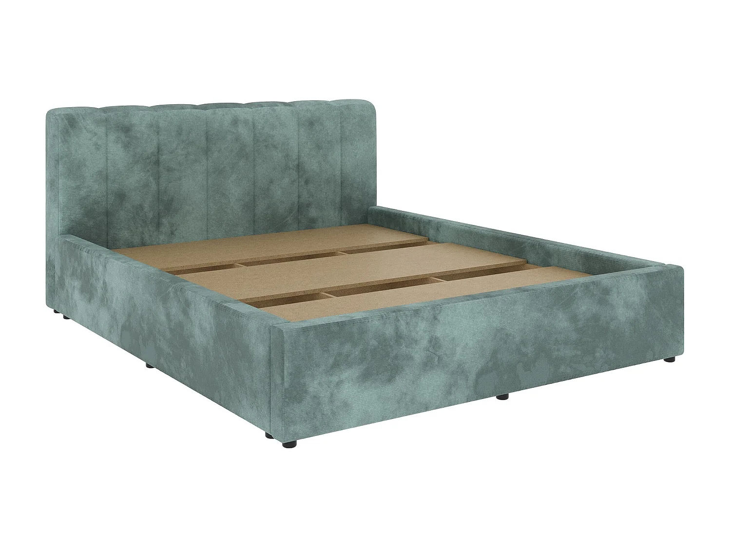 Cama estofada Almo haaus, 200 x 140 cm, Turquesa