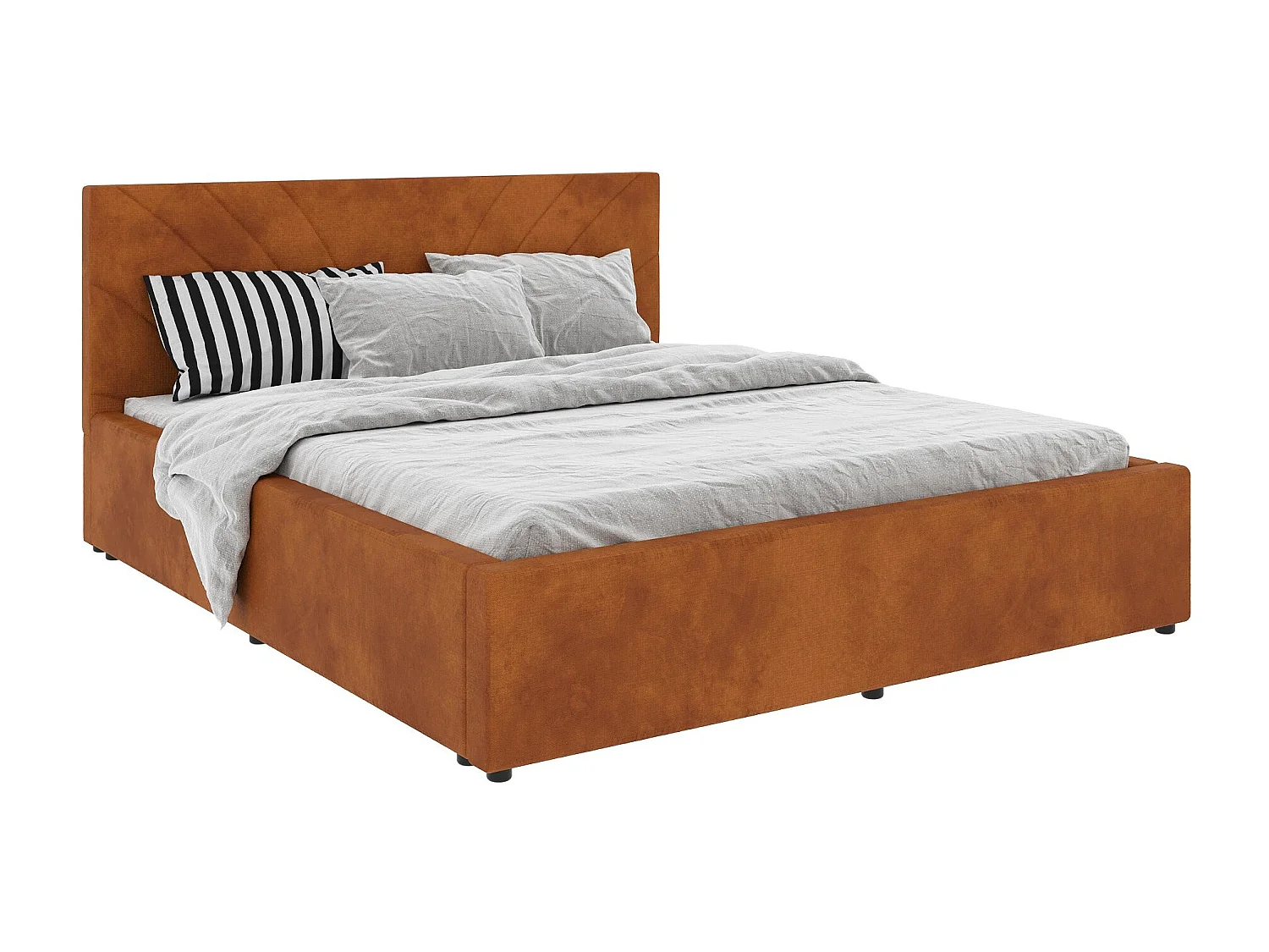 Letto imbottito Fargo haaus, 200 x 160 cm, Rame