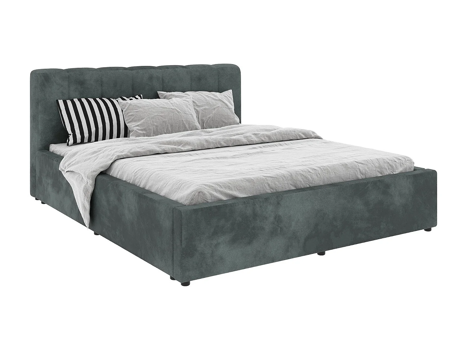 Cama estofada Almo haaus, 200 x 160 cm, Menta