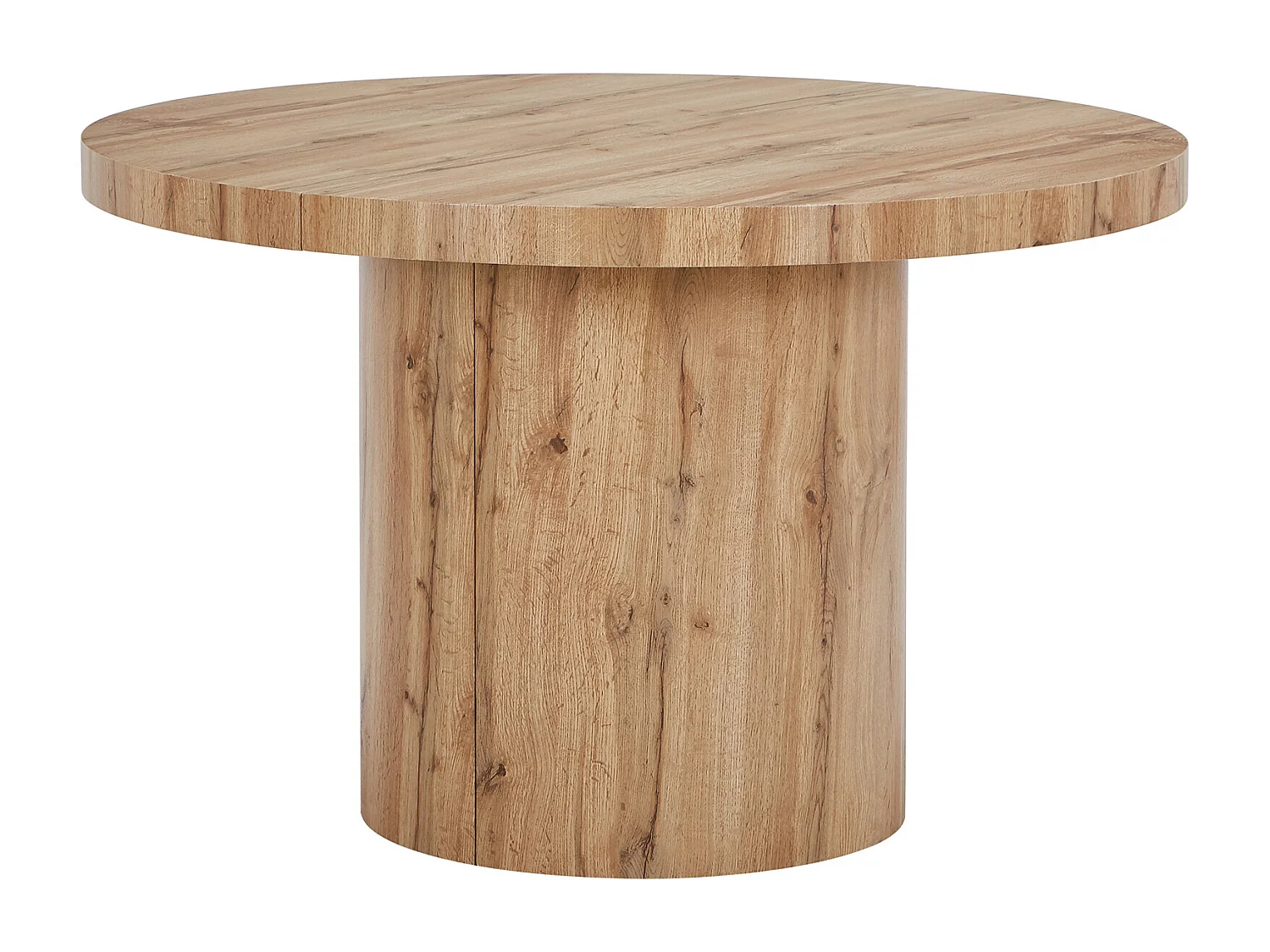 Table à manger extensible 4 à 12 personnes en MDF - Naturel clair - SIDRINA