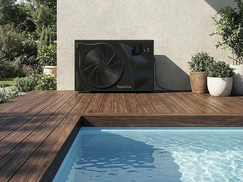 6 kw/h inverter zwembadwarmtepomp "PowerLine by Hayward" - Zwart