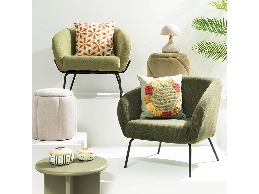 Fauteuil Dany vert clair