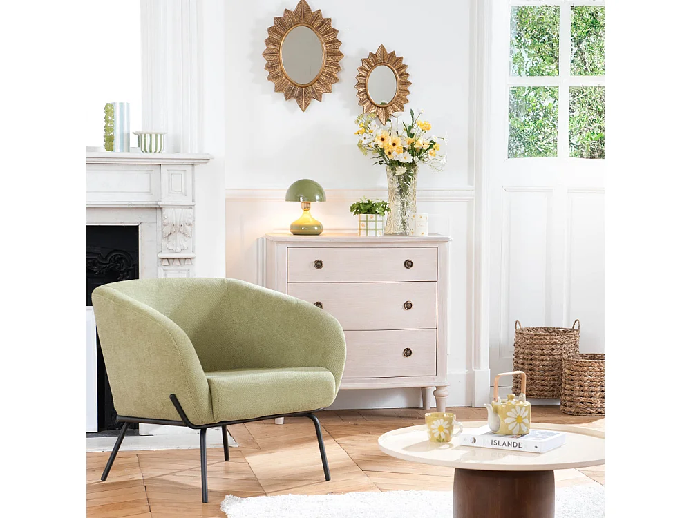Fauteuil Dany vert clair