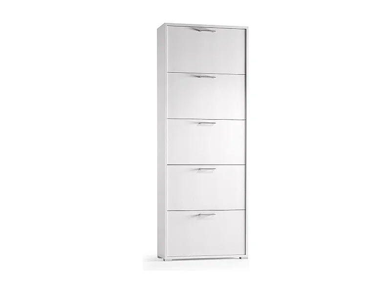 Scarpiera 5 Portes Double Blanc
