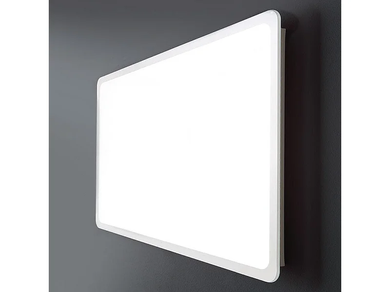 Miroir De Salle De Bain Éclairé Avec Led Angles Arrondis 60 X 120 Cm | Dallas