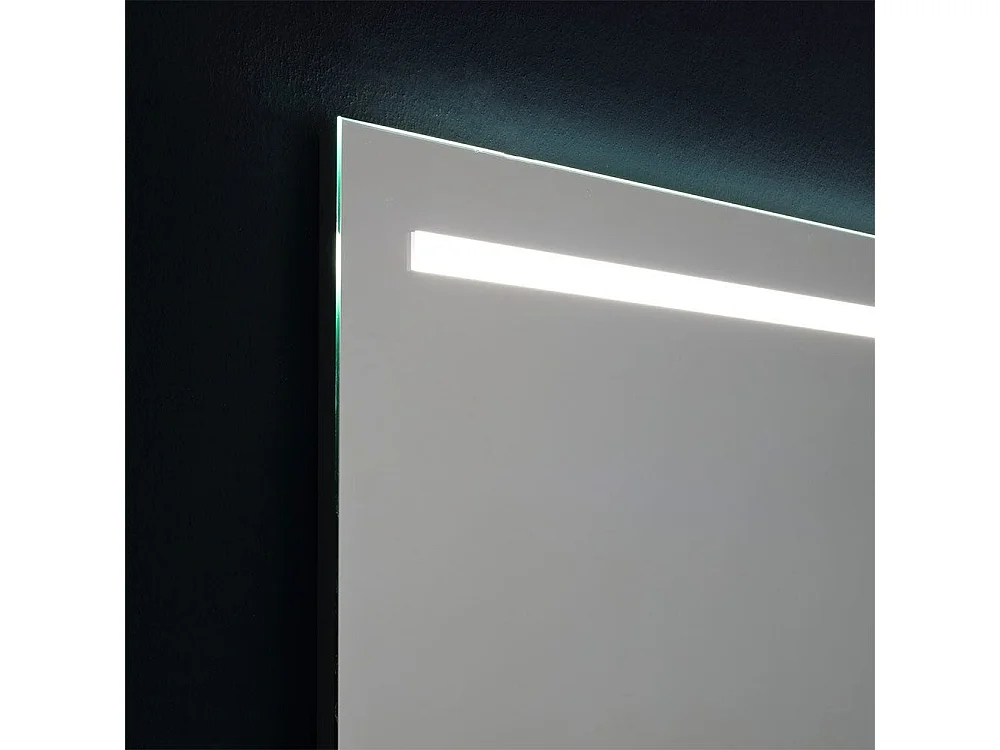 Miroir Avec Bande Led Supérieure Rétroéclairé 120X70 Cm