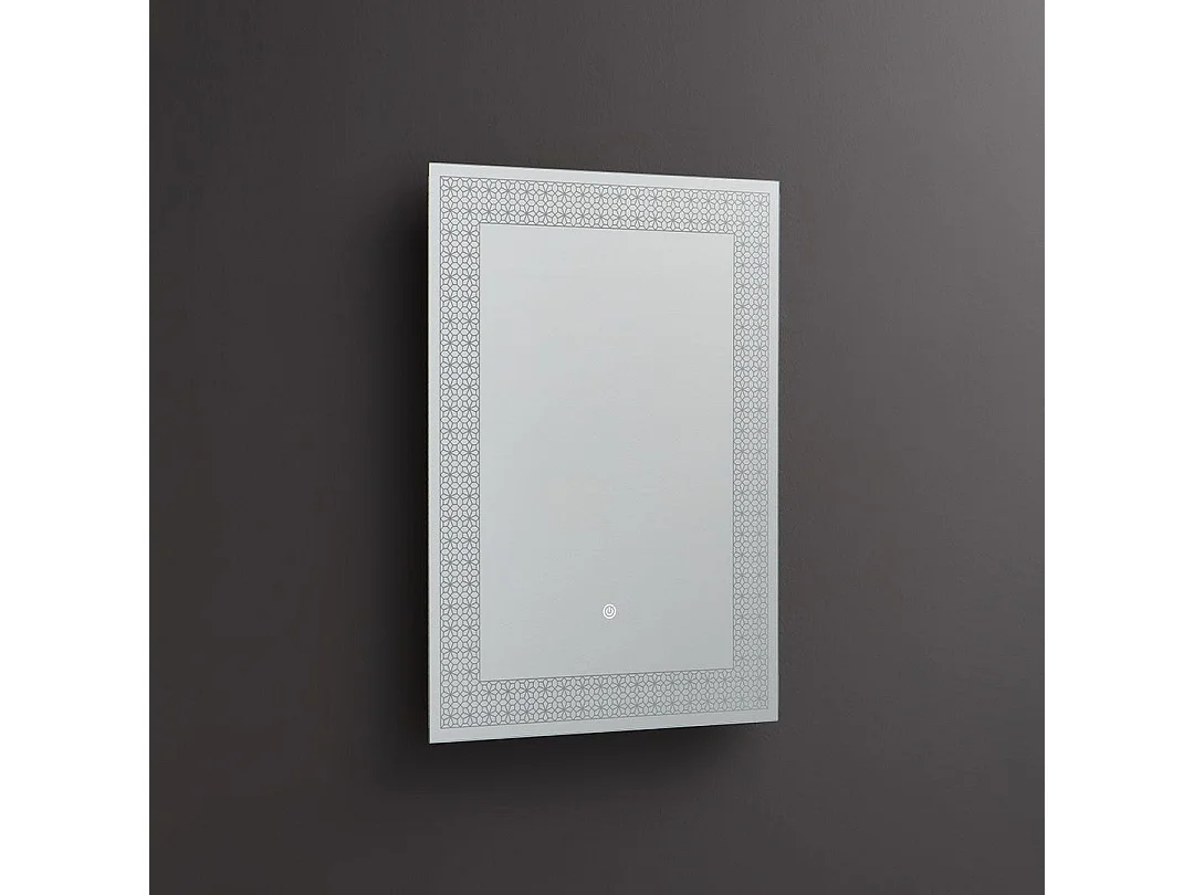 Miroir Rectangulaire 50X70 Avec Décoration Lumineuse À Leds