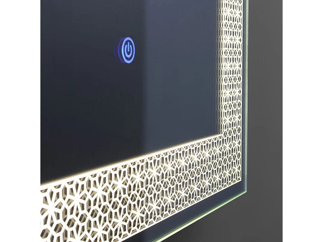 Miroir Rectangulaire 50X70 Avec Décoration Lumineuse À Leds