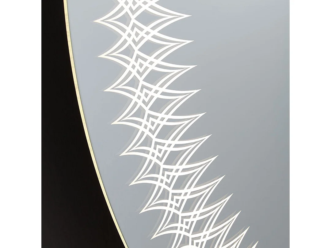 Miroir Rond Décoratif De 80 Cm Avec Led Intégrée