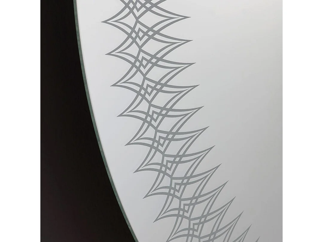 Miroir Rond Décoratif De 80 Cm Avec Led Intégrée