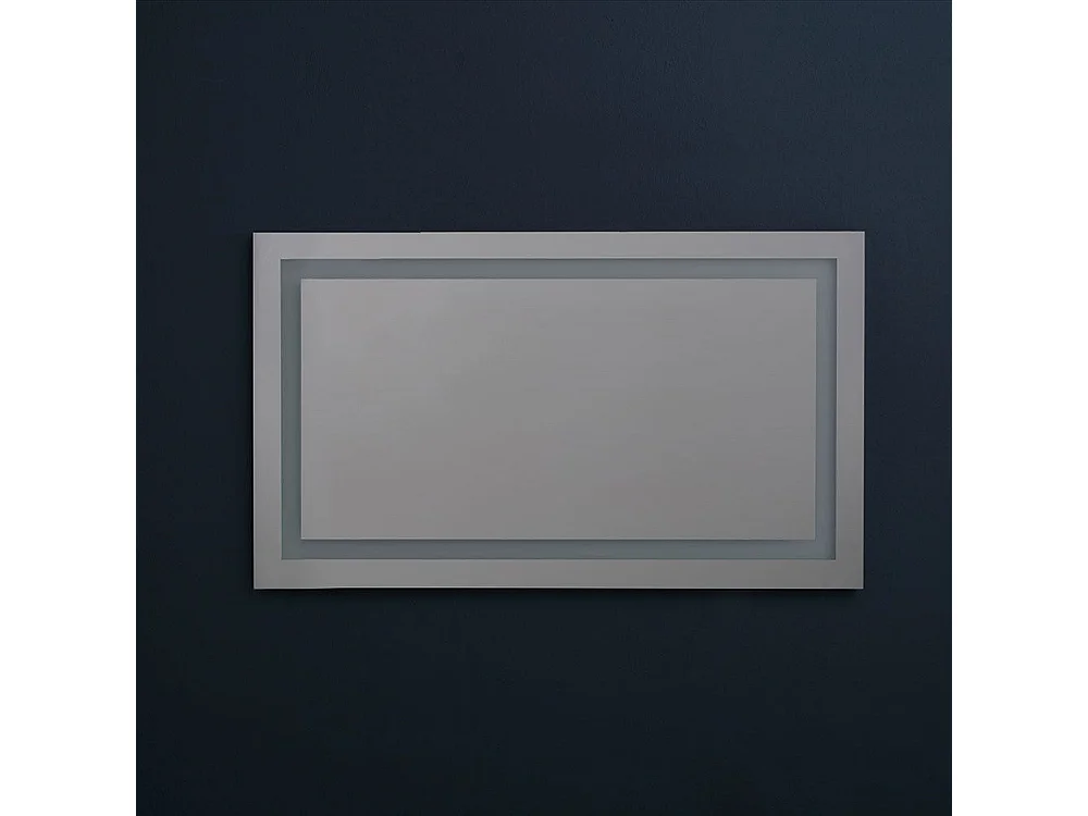 Miroir De Salle De Bain Avec Led Cm 120X70 Senseur Touch Réversible