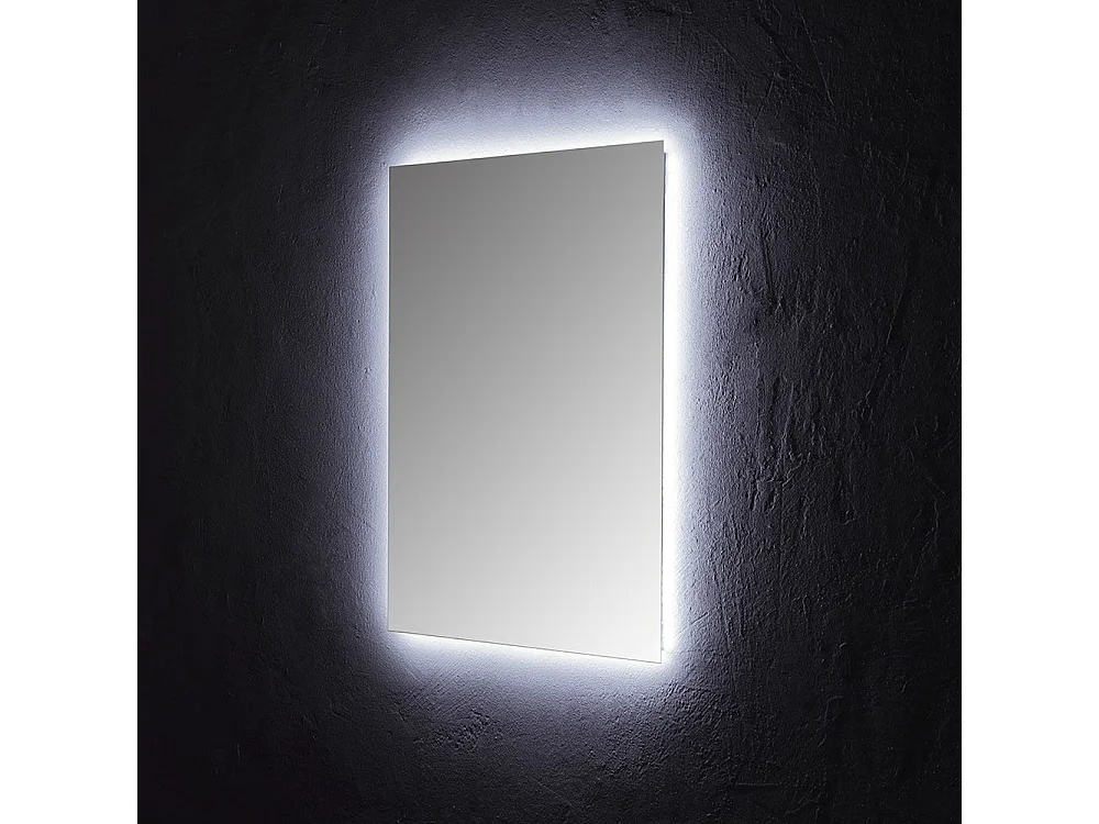 Miroir De Salle De Bains 60X80 Cm Avec Éclairage Perimétrique Led