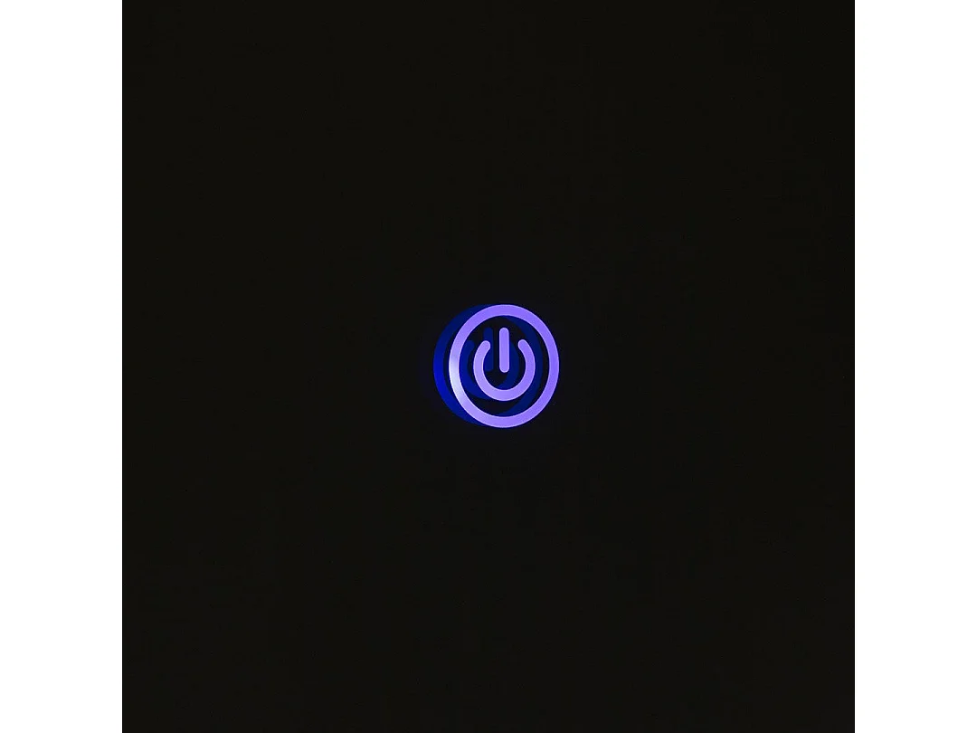 Miroir Rond Led 80Cm Bouton Tactile Coloré